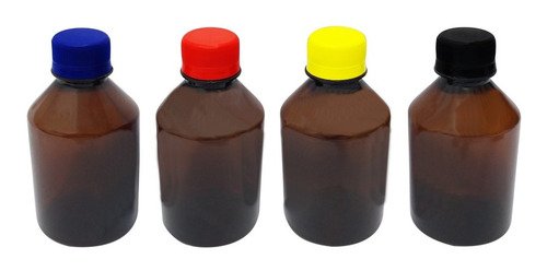 171 Frasco Plástico Âmbar Pet 250ml Tampa S Batoque Far