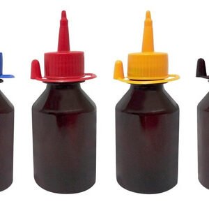 141 Frascos Plástico Âmbar Pet 150ml C/ Bico Aplicador Far