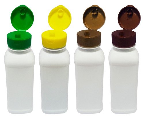 355 Frascos Plástico Branco Pet 300ml Batoque Fliptop Qua - Imagem 2