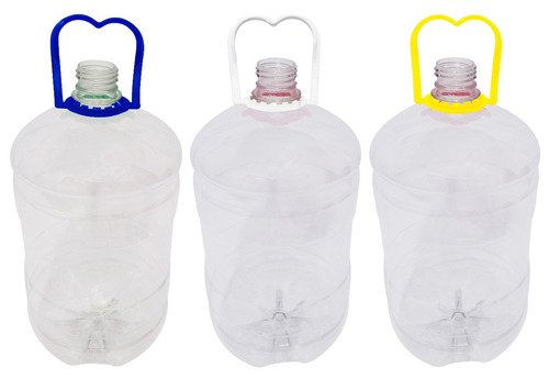 3 Frascos Plásticos Cristal Pet 2l Com Alças 2 Dedos Gro - Imagem 2