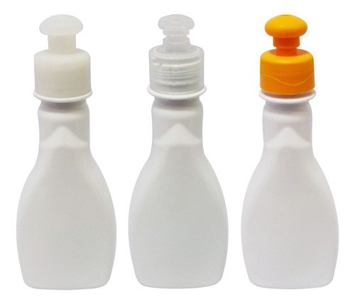 378 Frascos Plástico Branco Pet 200ml C/ Tampa Pushpull Mol - Imagem 3