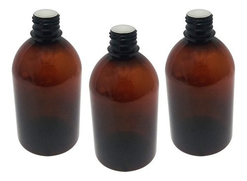 47 Frascos Âmbar Pet 500ml Aromatizante Tampa Batoque Sab - Imagem 2