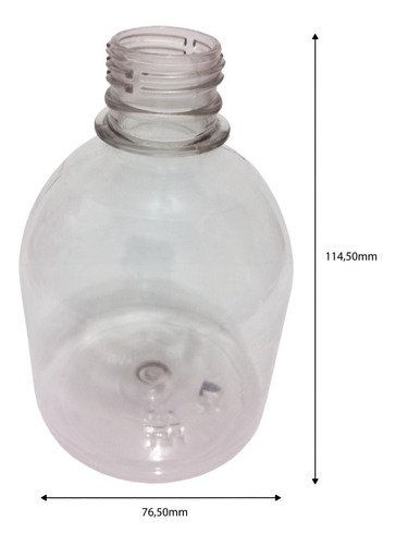 18 Frasco Plástico Cristal Pet 300ml Batoque 12 Furos Sab - Imagem 5