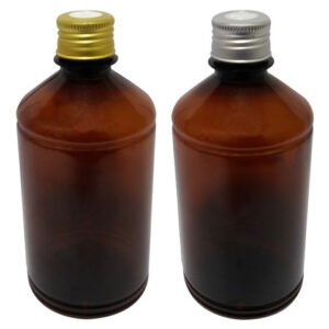12 Frasco Plástico Âmbar Pet 500ml Tampa Difusor C/ F Far