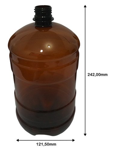 3 Frascos Plástico Âmbar Pet De 2l Com Tampa Disktop Gro - Imagem 7