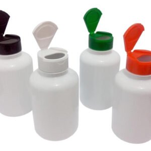 370 Frascos Plástico Branco Pet 330ml Tampa Fliptop Cap Sup