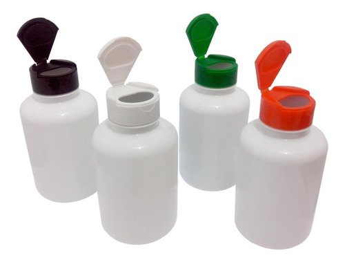 370 Frascos Plástico Branco Pet 330ml Tampa Fliptop Cap Sup
