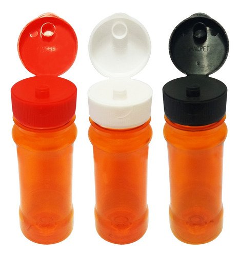 36 Frascos Plástico Laranjado Pet 120ml Batoque Fliptop Con