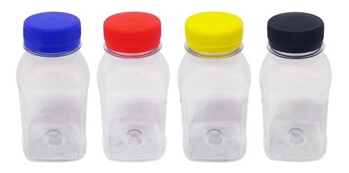 24 Frasco Plástico Cristal Pet 200ml Tam Rosca C/ Lacre Qua - Imagem 2