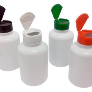 70 Frascos Plástico Branco Pet 330ml Tampa Fliptop Cap Sup