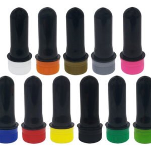 500 Preforma Âmbar 18ml Pet 17g Tubete 8cm Tamp Rosca Lacre