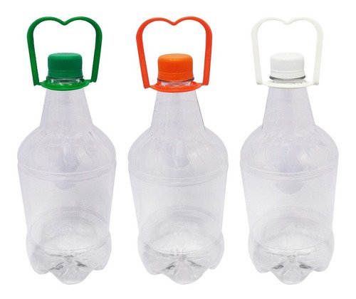 3 Frasco Plástico Cristal Pet 1,5l Tamp Rosc Lacre Alça Gr2 - Imagem 3