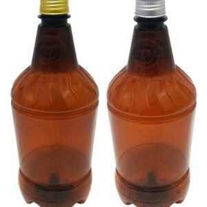 5 Frascos Plásticos Âmbar Pet 1l Tampa Difusor C/ F Gr2