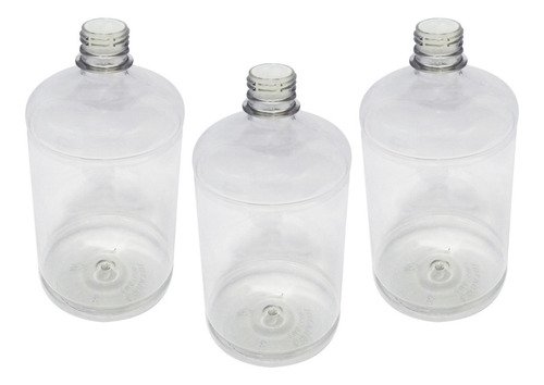 49 Frasco Plástico Cristal Pet 1l Batoque 12 Furos Sab