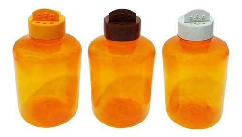 40 Frascos Plástico Laranjado Pet 500ml Tempero Fliptop Sup - Imagem 4