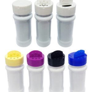 38 Frascos Plástico Branco Pet 120ml Tempero Fliptop Con