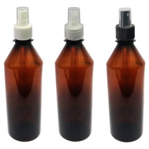 11 Frascos Plásticos Âmbar Pet 500ml Válvula Spray S Cos