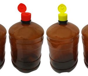 60 Frascos Plástico Âmbar Pet De 2l Com Tampa Fliptop Gro