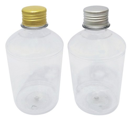 12 Frascos Plástico Cristal Pet 500ml Tampa Aluminio S/ Far