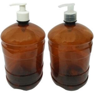 59 Frascos Plásticos Âmbar 2l Válvula Bico De Pato S Gro