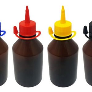 175 Frascos Plástico Âmbar Pet 250ml C/ Bico Aplicador Far