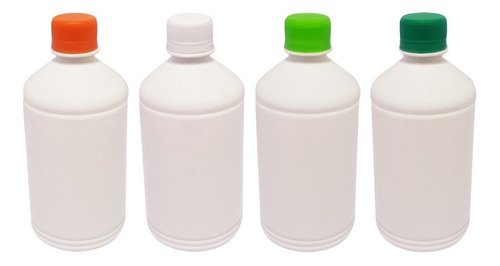 212 Frascos Plástico Branco Pet 500ml Tampa Rosca Lacre Far - Imagem 2