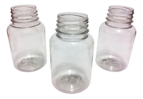 34 Frascos Plástico Cristal Pet 150ml Vazios Sem Tampas Sup