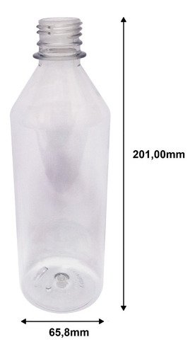 220 Frasco Plástico Cristal Pet 500ml Batoque 12 Furos Cos - Imagem 5