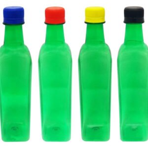 49 Frascos Plástico Verde Pet 500ml Tampa Rosca Lacre Aze