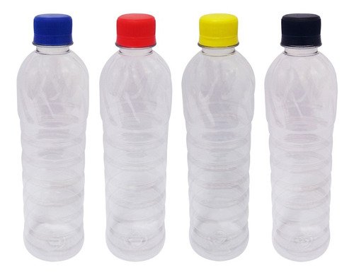 45 Frasco Plástico Cristal Pet 500ml Tampa S Batoque Lim