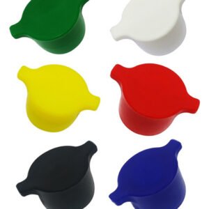 50 Tampas Plásticas Coloridas Rosca 2 Bicos Bocal 28