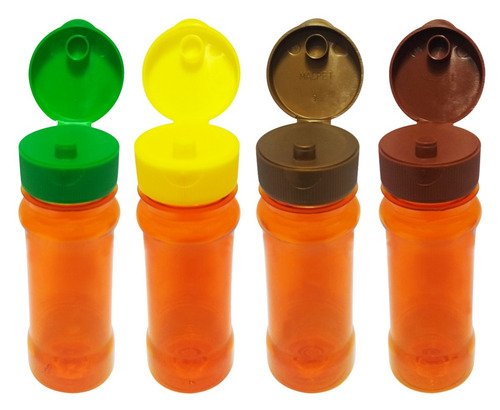 342 Frascos Plástico Laranjado Pet 120ml Batoque Fliptop Con - Imagem 2