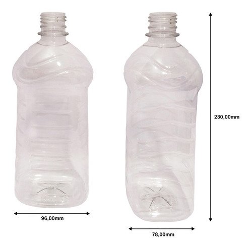 27 Frasco Plástico Cristal Pet 1l Batoque 12 Furos Ama - Imagem 5