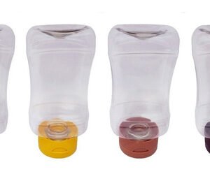 21 Frascos Plásticos Cristal Pet 360ml Molho Tampa Top Down