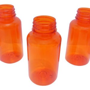 22 Frasco Plástico Laranjado Pet 240ml Vazio Sem Tampas Sup