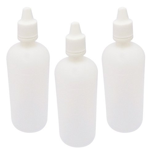 450 Frasco Plástico Incolor Pe 120ml C Tampa Lacre Gotejador