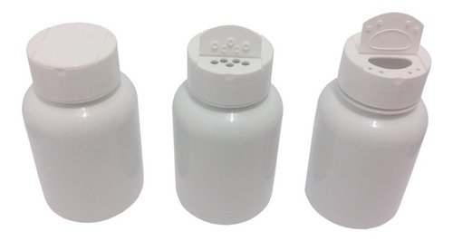 34 Frascos Plástico Branco Pet 150ml Tempero Fliptop Sup - Imagem 5