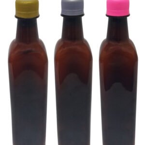 49 Frasco Plástico Âmbar Pet 500ml Azeite Tampa S Batoque