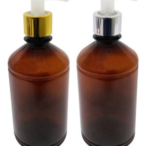 12 Frascos Plástico Âmbar 500ml Válvula Bico Pato L Far