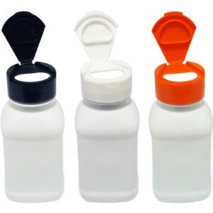 256 Frascos Plástico Branco Pet 200ml Tampa Fliptop Cap Qua
