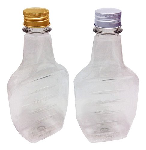 372 Frasco Plástico Cristal Pet 250ml Tampa L Batoque Mol