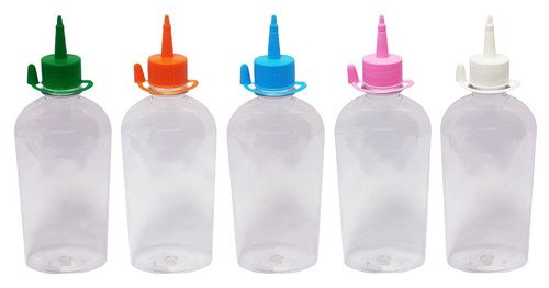 16 Frascos Plástico Cristal Pet 400ml C/ Bico Aplicador Min - Imagem 2