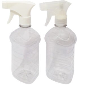 7 Frascos Plásticos Cristal Pet 1l Com Válvula Gatilho Ama