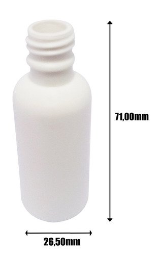 1300 Frasco Plástico Branco Pe 20ml C/ Tampa Lacre Gotejador - Imagem 4