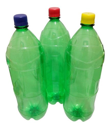 12 Frasco Plástico Verde Pet 2l Tampa S Batoque Ref