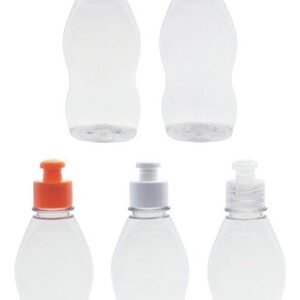 540 Frascos Plástico Cristal Pet 190ml C/ Tampa Pushpull Mol