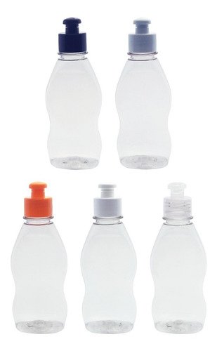 104 Frascos Plástico Cristal Pet 190ml C/ Tampa Pushpull Mol