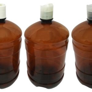 3 Frascos Plástico Âmbar Pet De 2l Com Tampa Disktop Gro