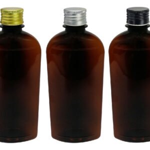 135 Frascos Plástico Âmbar Pet 400ml Tampa Aluminio S/ Min