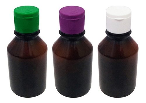 802 Frascos Plásticos Âmbar Pet 120ml C/ Tampa Fliptop Far - Imagem 5